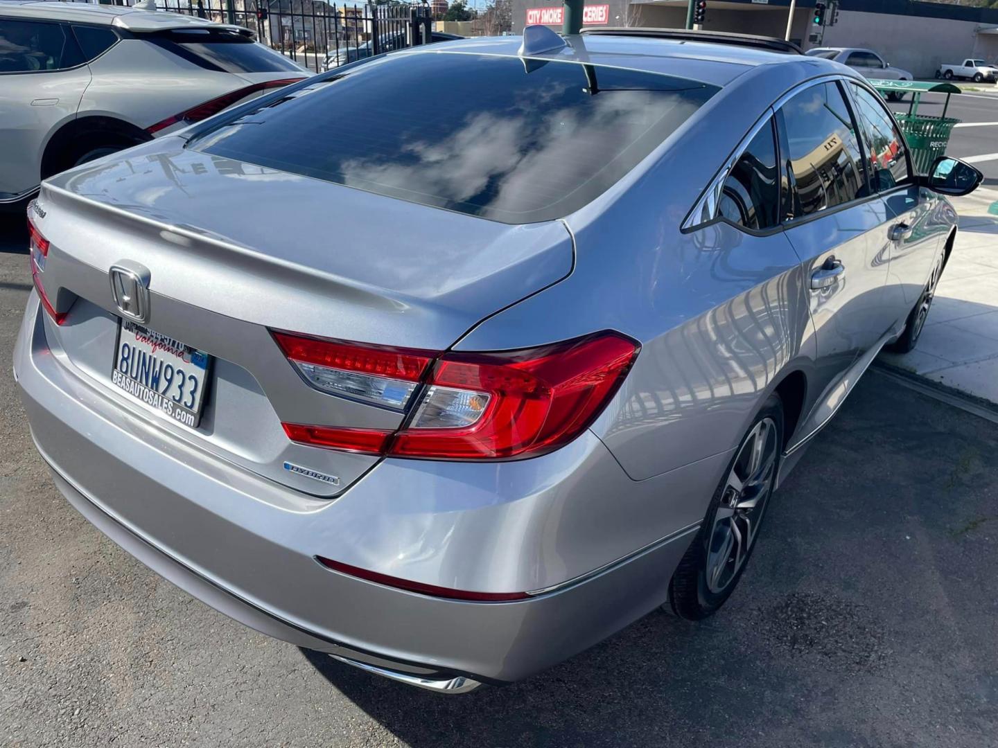 2020 SILVER /BLACK Honda Accord Hybrid EX-L (1HGCV3F53LA) with an 2.0L L4 DOHC 16V HYBRID engine, CVT transmission, located at 744 E Miner Ave, Stockton, CA, 95202, (209) 944-5770, 37.956863, -121.282082 - Photo#14